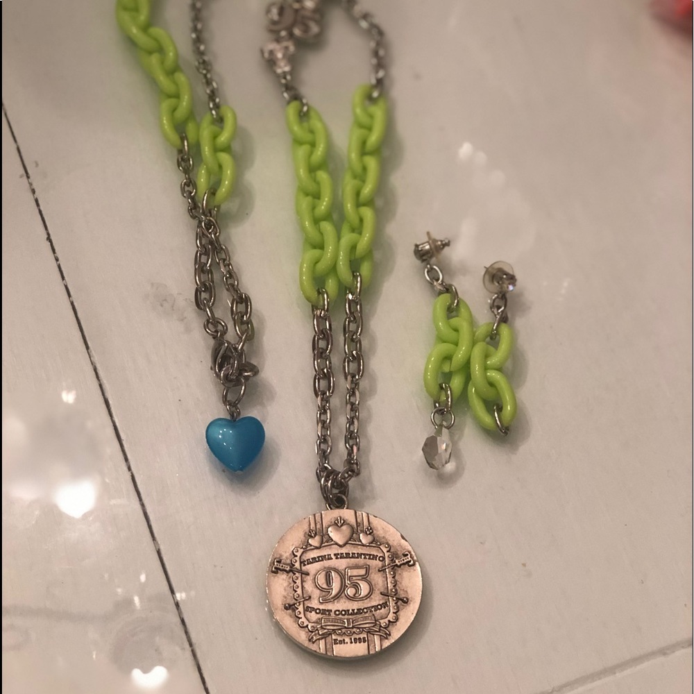 Tarina Tarantino neon green sport collection